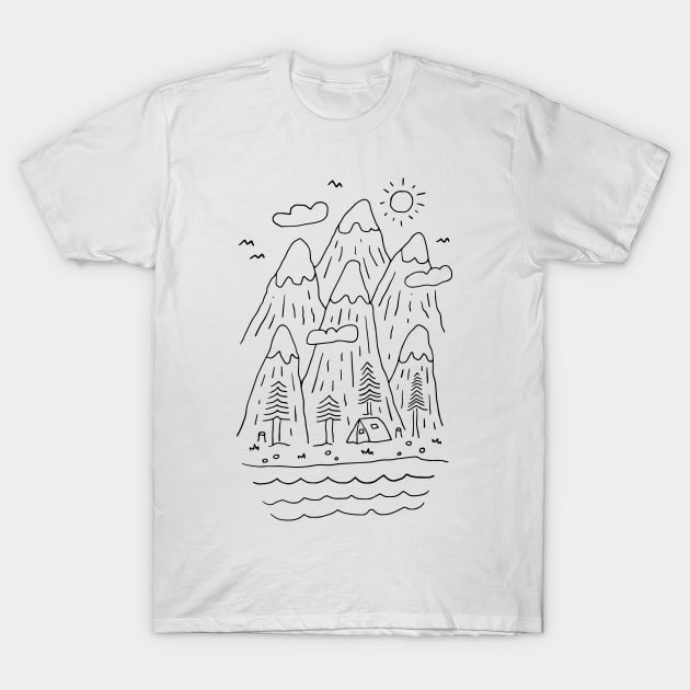 Quietness T-Shirt by quilimo